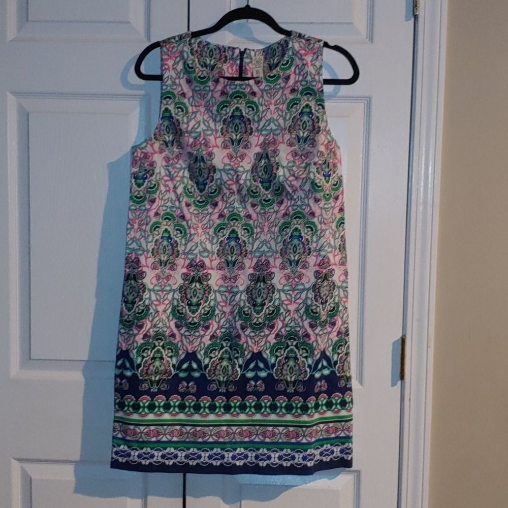 Artisan NY printed  dress Sz 8EUC